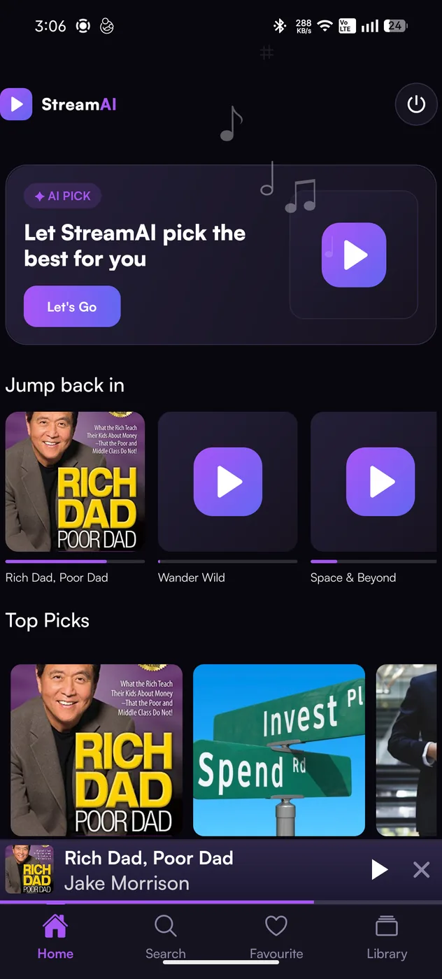 Stream AI app screenshot